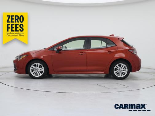 Orange 2019 Toyota Corolla Hatchback SE