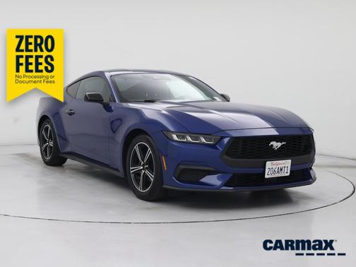 Blue 2024 Ford Mustang Ecoboost