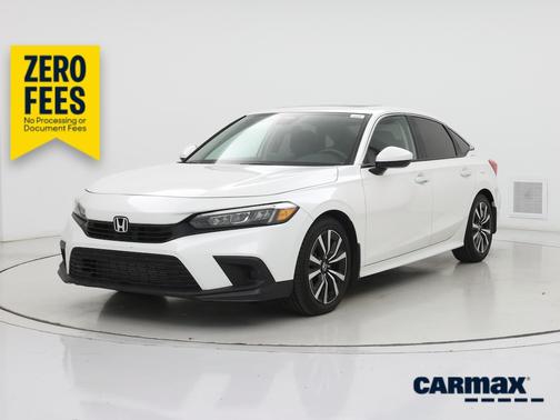 White 2022 Honda Civic EX