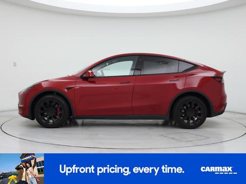 Red 2023 Tesla Model Y Long Range