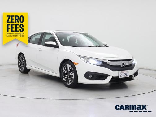 White 2016 Honda Civic EX-T