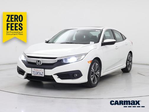 White 2016 Honda Civic EX-T