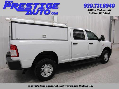 Bright White Clear Coat 2023 RAM 2500 Tradesman Crew Cab 4x4 6'4' Box