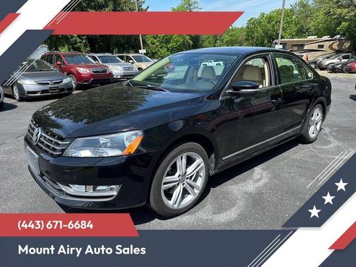 Black 2014 Volkswagen Passat 2.0L TDI DSG SEL Premium