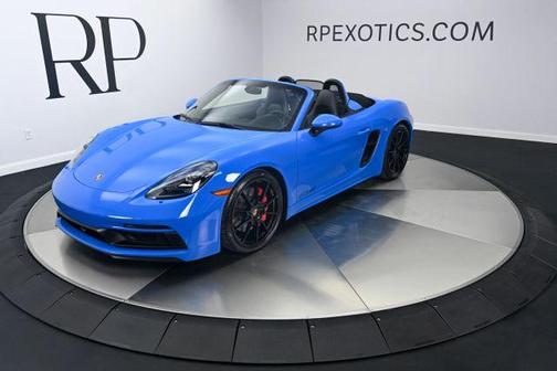 Blue 2025 Porsche 718 Boxster GTS 4.0