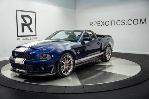 Blue 2012 Ford Shelby GT500 Base