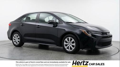 Midnight Black Metallic 2025 Toyota Corolla LE