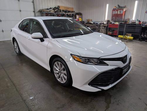 White 2020 Toyota Camry LE Sedan