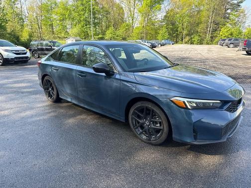 Blue Lagoon Pearl 2025 Honda Civic Hybrid Sport