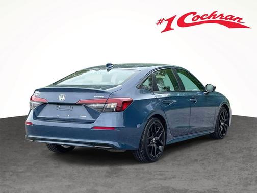 Blue Lagoon Pearl 2025 Honda Civic Hybrid Sport