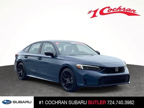 Blue Lagoon Pearl 2025 Honda Civic Hybrid Sport