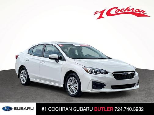 Crystal White Pearl 2017 Subaru Impreza 2.0i Premium