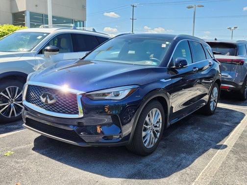 Hermosa Blue 2025 INFINITI QX50 Luxe
