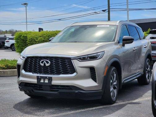 Warm Titanium 2023 INFINITI QX60 Luxe
