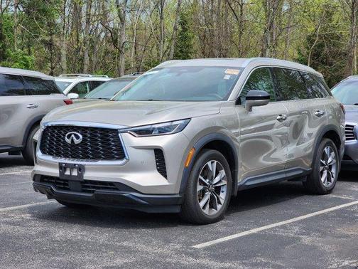 Warm Titanium 2023 INFINITI QX60 Luxe