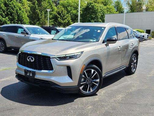 Warm Titanium 2023 INFINITI QX60 Luxe