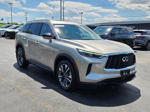 Warm Titanium 2023 INFINITI QX60 Luxe
