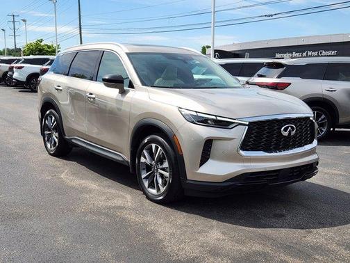 Warm Titanium 2023 INFINITI QX60 Luxe