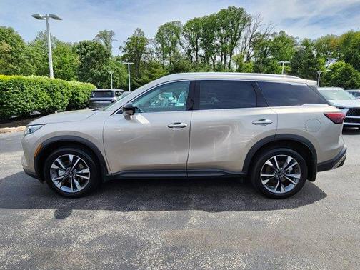 Warm Titanium 2023 INFINITI QX60 Luxe