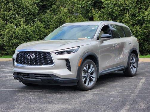 Warm Titanium 2023 INFINITI QX60 Luxe