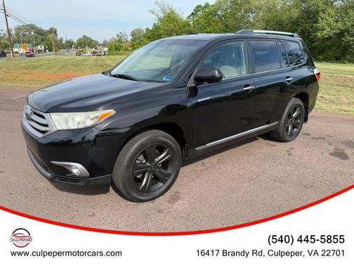 Black 2013 Toyota Highlander Limited