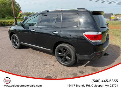 Black 2013 Toyota Highlander Limited