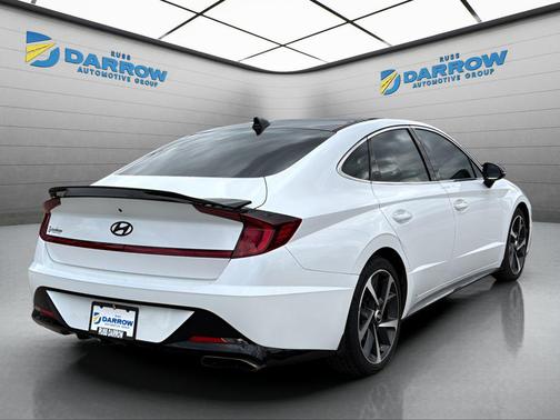 Quartz White 2021 Hyundai SONATA SEL Plus
