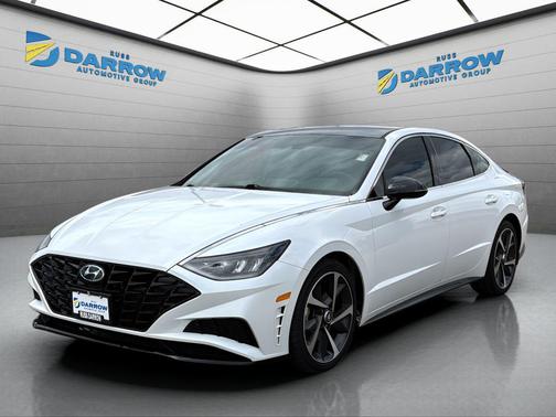 Quartz White 2021 Hyundai SONATA SEL Plus