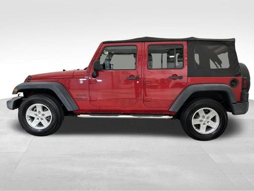 Red 2014 Jeep Wrangler Unlimited Sport
