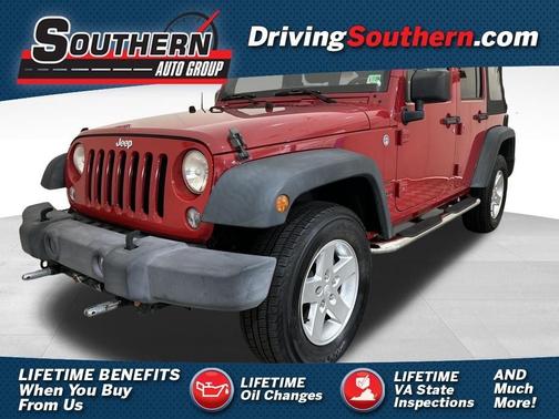 Red 2014 Jeep Wrangler Unlimited Sport