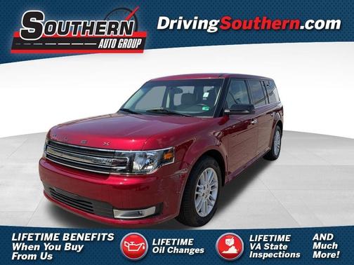 Red 2016 Ford Flex SEL