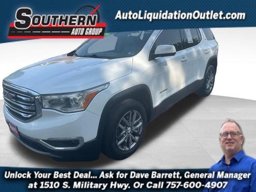 White 2018 GMC Acadia SLT-1