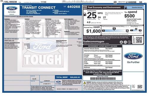 White 2020 Ford Transit Connect XLT