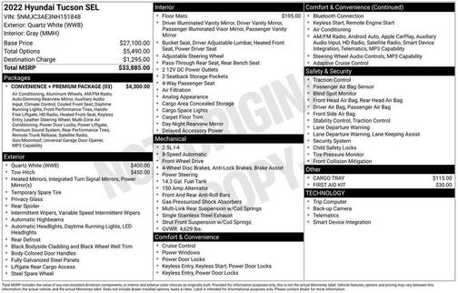 2022 Hyundai TUCSON SEL