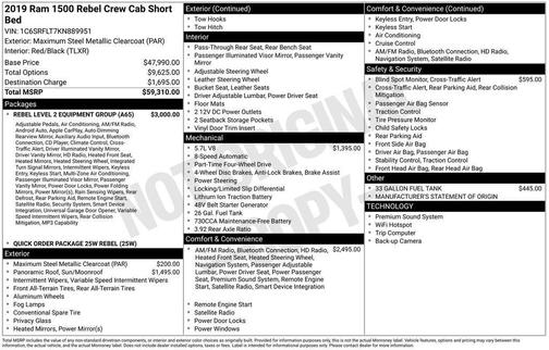 2019 RAM 1500 Rebel