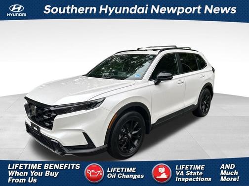 White 2025 Honda CR-V Hybrid Sport-L