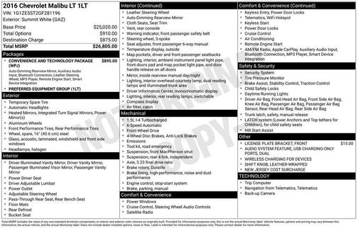 2016 Chevrolet Malibu 1LT