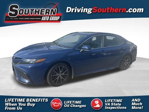 Blue 2023 Toyota Camry SE