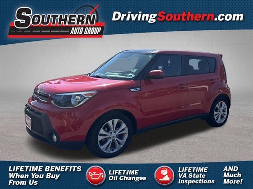 Red 2015 Kia Soul +