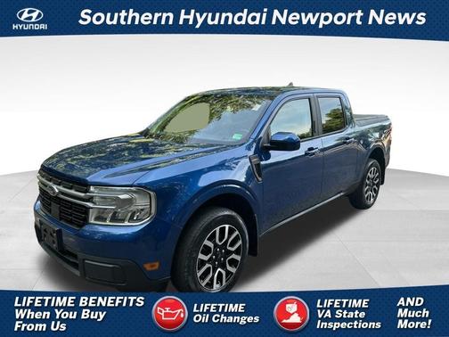 Blue 2023 Ford Maverick Lariat