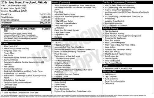2024 Jeep Grand Cherokee L Laredo
