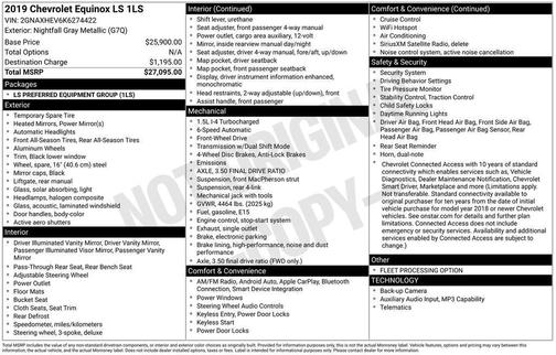 Gray 2019 Chevrolet Equinox LS