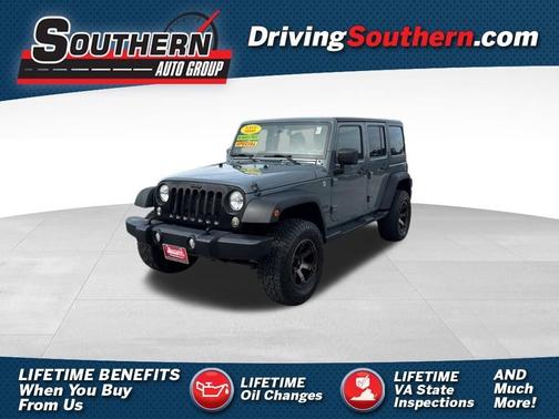 Gray 2014 Jeep Wrangler Unlimited Sport