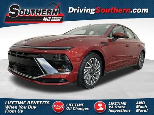 Red 2025 Hyundai SONATA Hybrid SEL