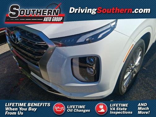 White 2020 Hyundai PALISADE Limited