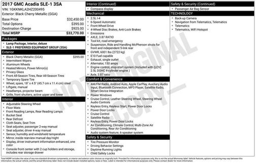 2017 GMC Acadia SLE-1