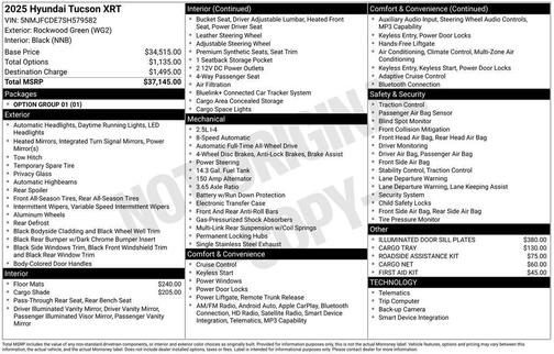2025 Hyundai TUCSON XRT
