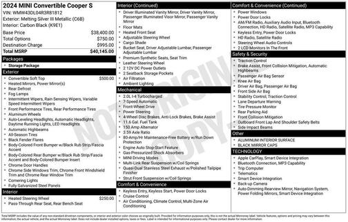 2024 MINI Convertible Cooper S