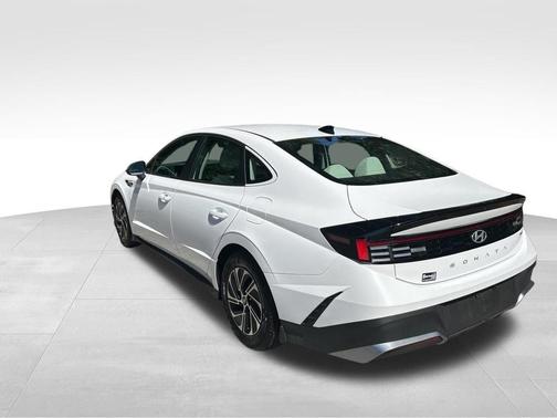 White 2026 Hyundai SONATA Hybrid Blue