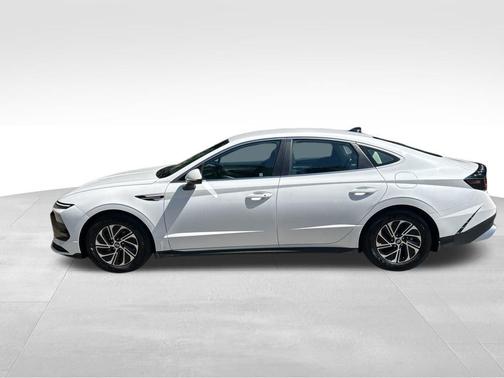White 2026 Hyundai SONATA Hybrid Blue